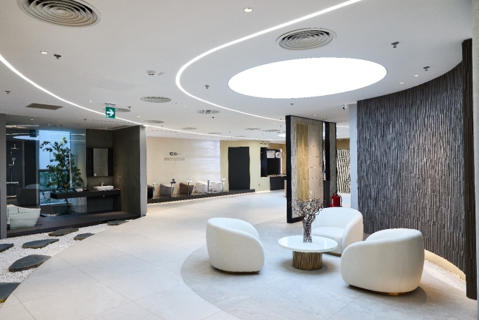 Khu vực trải nghiệm các sản phẩm Inax bên trong LEC. Ảnh: Lixil Việt Nam