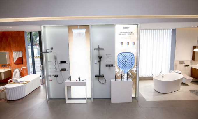 Một góc không gian trưng bày trải nghiệm thực tế tại showroom. Ảnh: Arrow