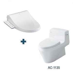Bồn cầu nắp điện tử INAX AC-1135+CW-H18VN/BW1