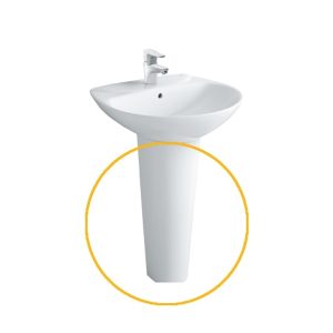 Chân chậu rửa mặt lavabo treo tường INAX lửng L-288VD/BW1