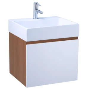 Bộ Tủ Lavabo Caesar Treo Tường LF5253/EH05253AWV Vân Gỗ
