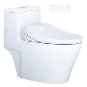 Bàn cầu 1 khối C1356F + Nắp rửa điện từ TAF610H