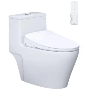 Bàn cầu 1 khối C1356F + Nắp rửa điện từ TAF710H