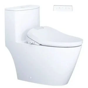 Bàn cầu 1 khối C1363F + Nắp rửa điện từ TAF610H