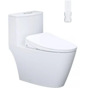 Bàn cầu 1 khối C1363F + Nắp rửa điện từ TAF710H