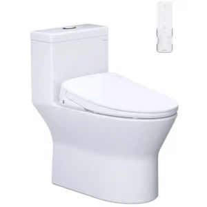 Bàn cầu 1 khối C1374F + Nắp rửa điện từ TAF710H