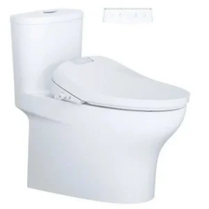 Bàn cầu 1 khối C1394F + Nắp rửa điện từ TAF610H