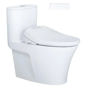 Bàn cầu 1 khối C1395F + Nắp rửa điện từ TAF610H