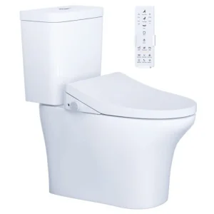 Bàn cầu 2 khối CD1341 + Nắp rửa điện từ TAF512H