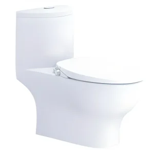 Bàn cầu 1 khối C1375F + Nắp rửa cơ TAF060