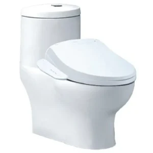 Bàn cầu 1 khối C1375F + Nắp rửa điện từ TAF400H