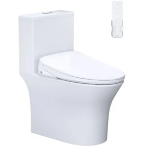 Bàn cầu 1 khối C1391F + Nắp rửa điện từ TAF710H