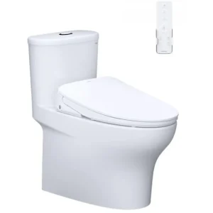 Bàn cầu 1 khối C1394F + Nắp rửa điện từ TAF710H