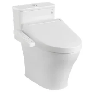 Bồn cầu 1 khối TOTO MS857CDW17 nắp điện tử Washlet C2 TCF23460AAA giấu dây