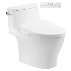 Bồn cầu TOTO MS887CRW23 1 khối nắp điện tử Washlet S7 TCF47360GAA giấu dây