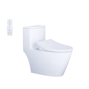 Bàn cầu 1 khối C1363F + Nắp rửa điện từ TAF512H