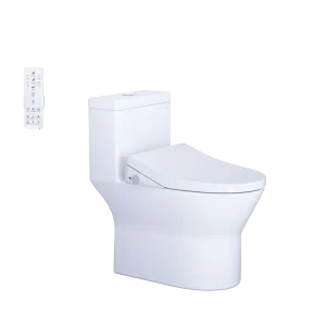 Bàn cầu 1 khối C1374F + Nắp rửa điện từ TAF512H