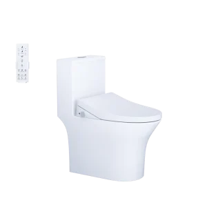 Bàn cầu 1 khối C1391F + Nắp rửa điện từ TAF512H