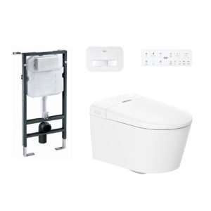 Bồn cầu treo tường nắp điện tử thông minh dòng Aero-Lite American Standard 103032BL00