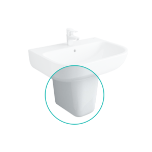 Chân chậu lavabo treo tường INAX lửng L-298VC/BW1