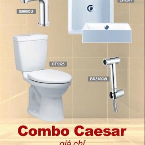 Bộ thiết bị vệ sinh Caesar combo 1