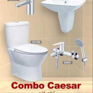 Bộ thiết bị vệ sinh Caesar combo 3