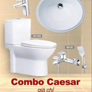 Bộ thiết bị vệ sinh Caesar combo 4