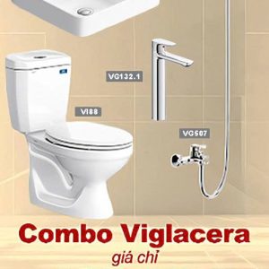 Bộ thiết bị vệ sinh Viglacera combo 1