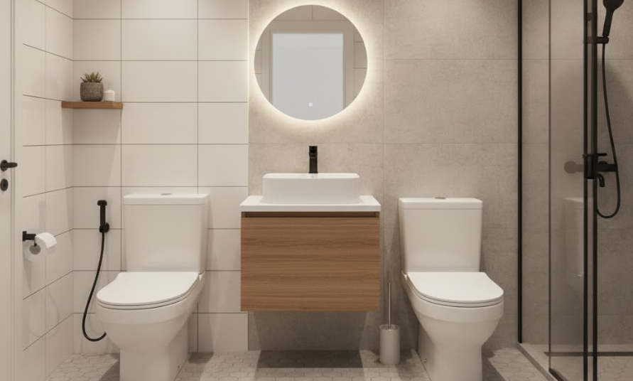 Chọn Bồn Cầu 1 Khối Hay 2 Khối Cho Phòng Tắm Nhỏ Dưới 3m²? 3